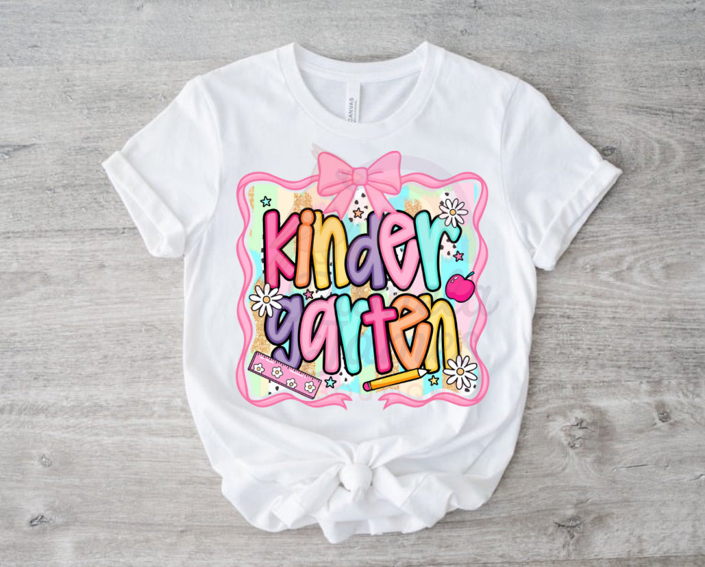 Girly Girl School Tee-1ST THROUGH 6TH