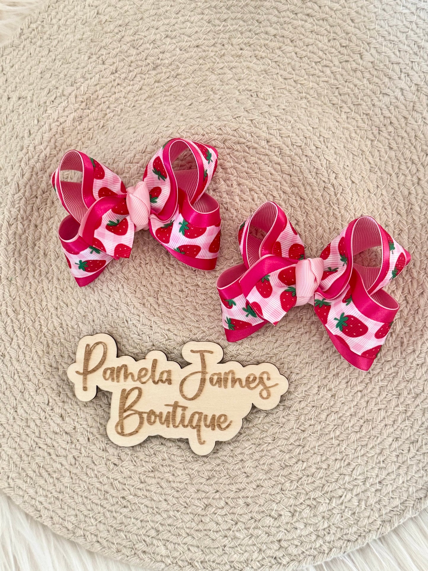 3” Strawberry on Nylon or Clip