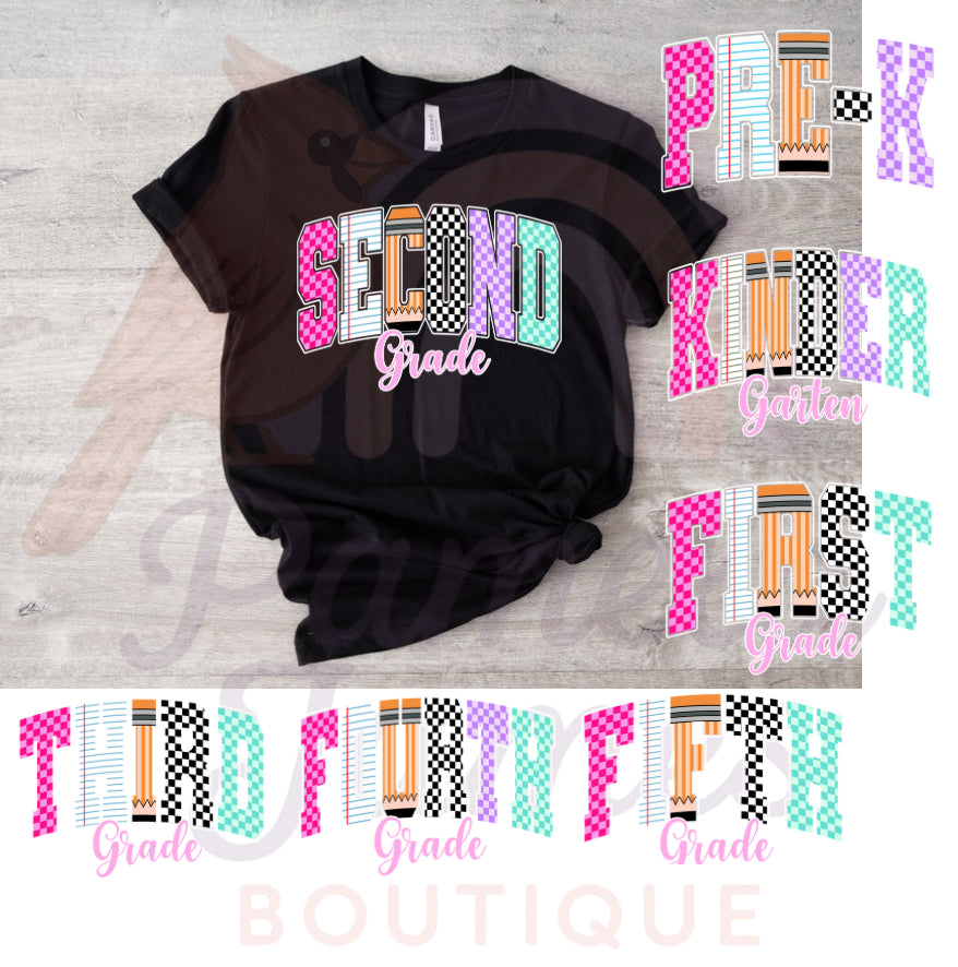 Retro School Girl Tee-1ST THROUGH 5TH