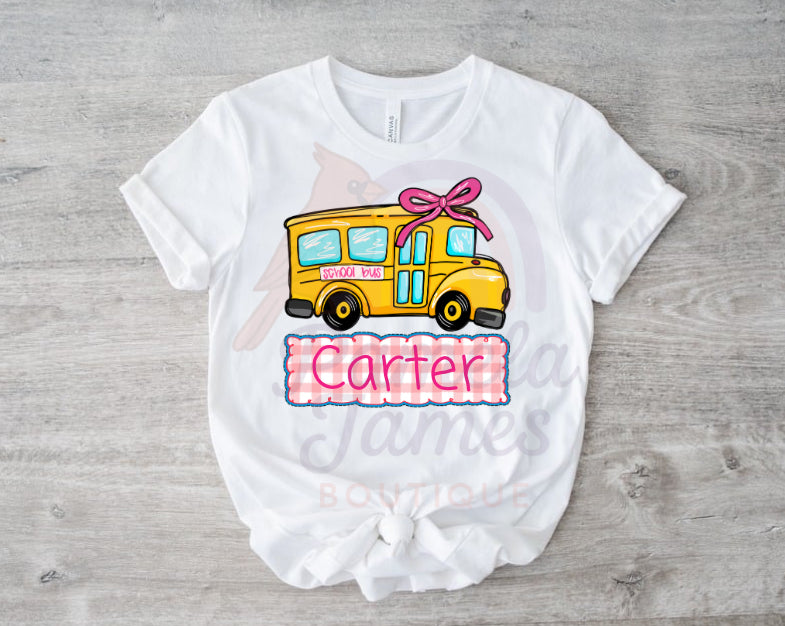 Personalized School Girl Tee