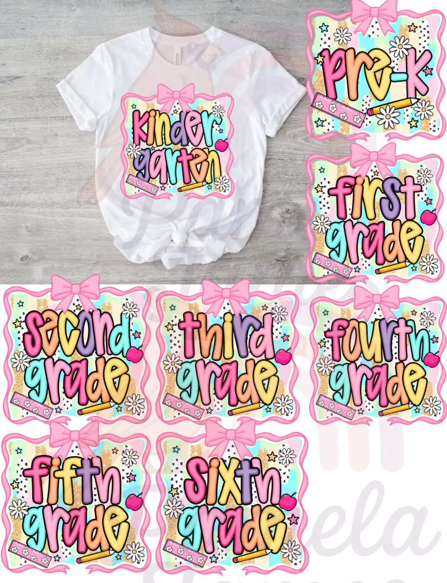 Girly Girl School Tee-1ST THROUGH 6TH
