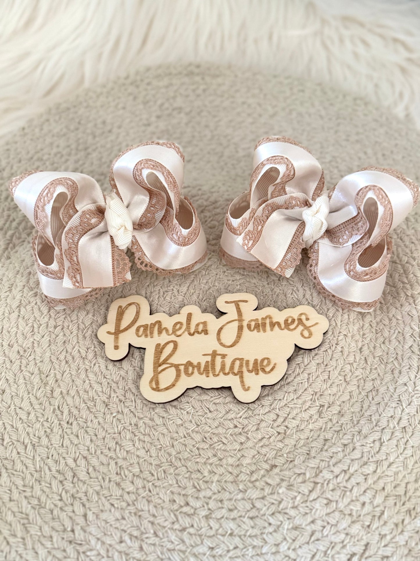Cream Satin Piggies