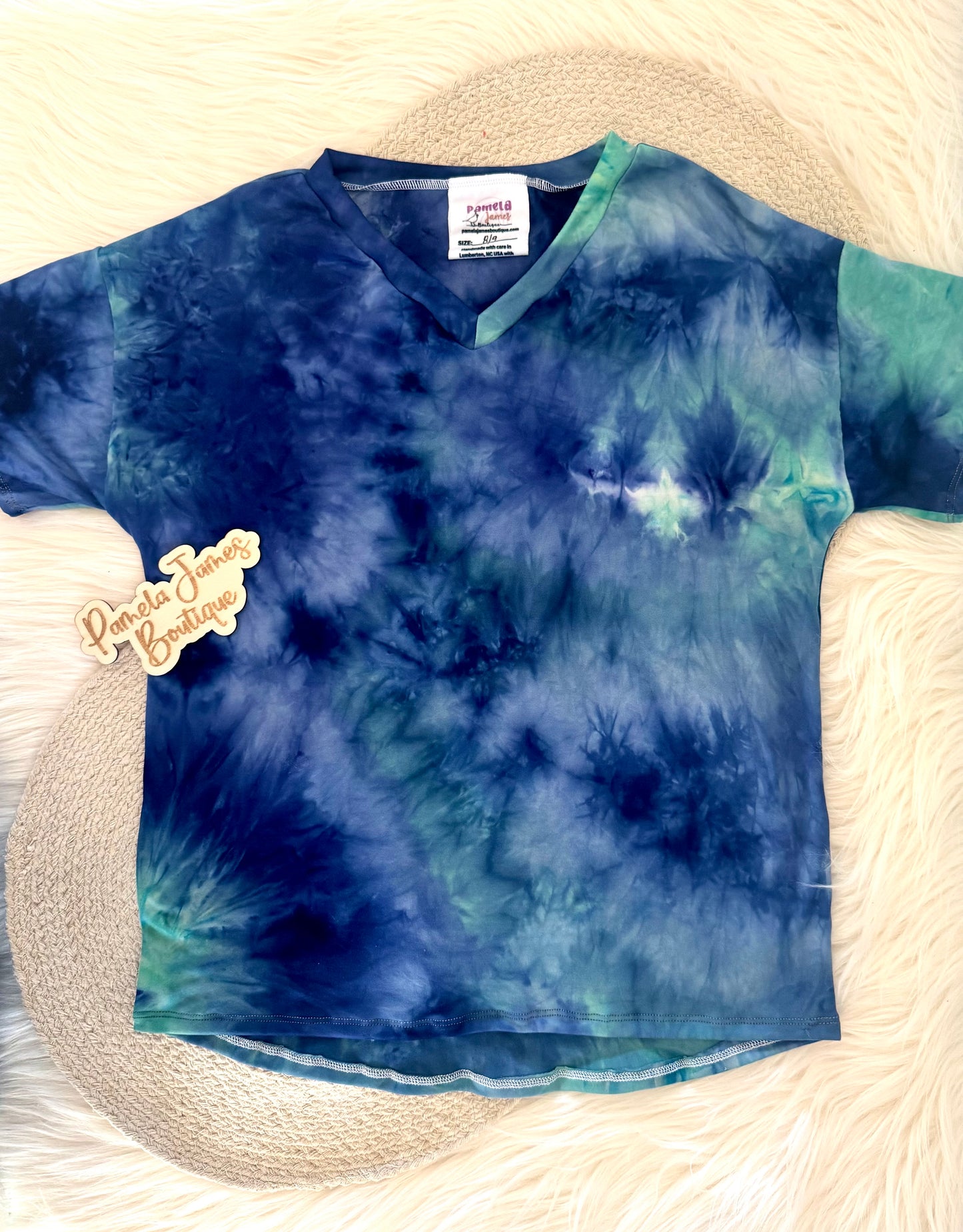 Tie Dye V-Neck Top-8/9