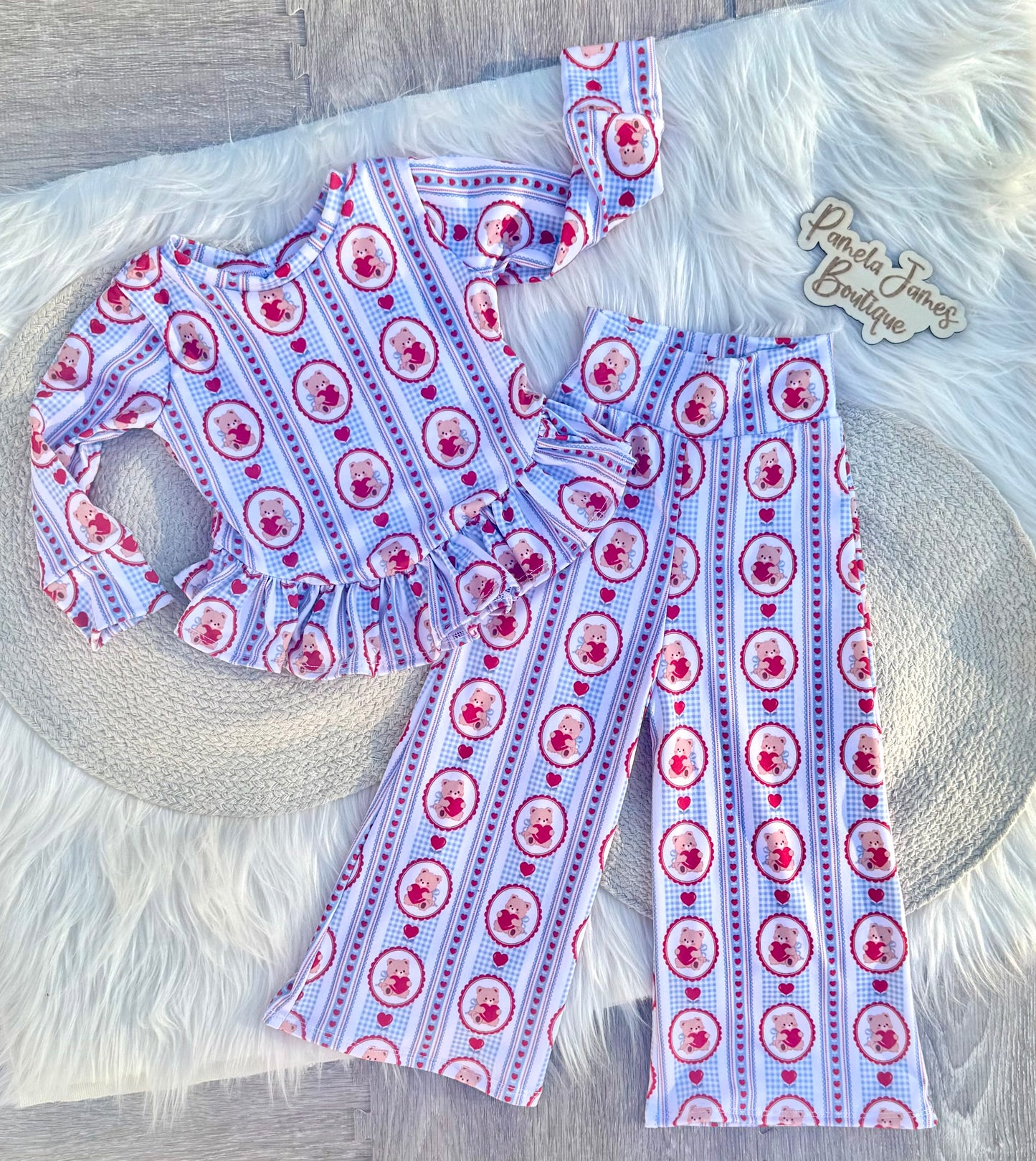 Jasmine Top w/ Wide Leg Pants-12/18M