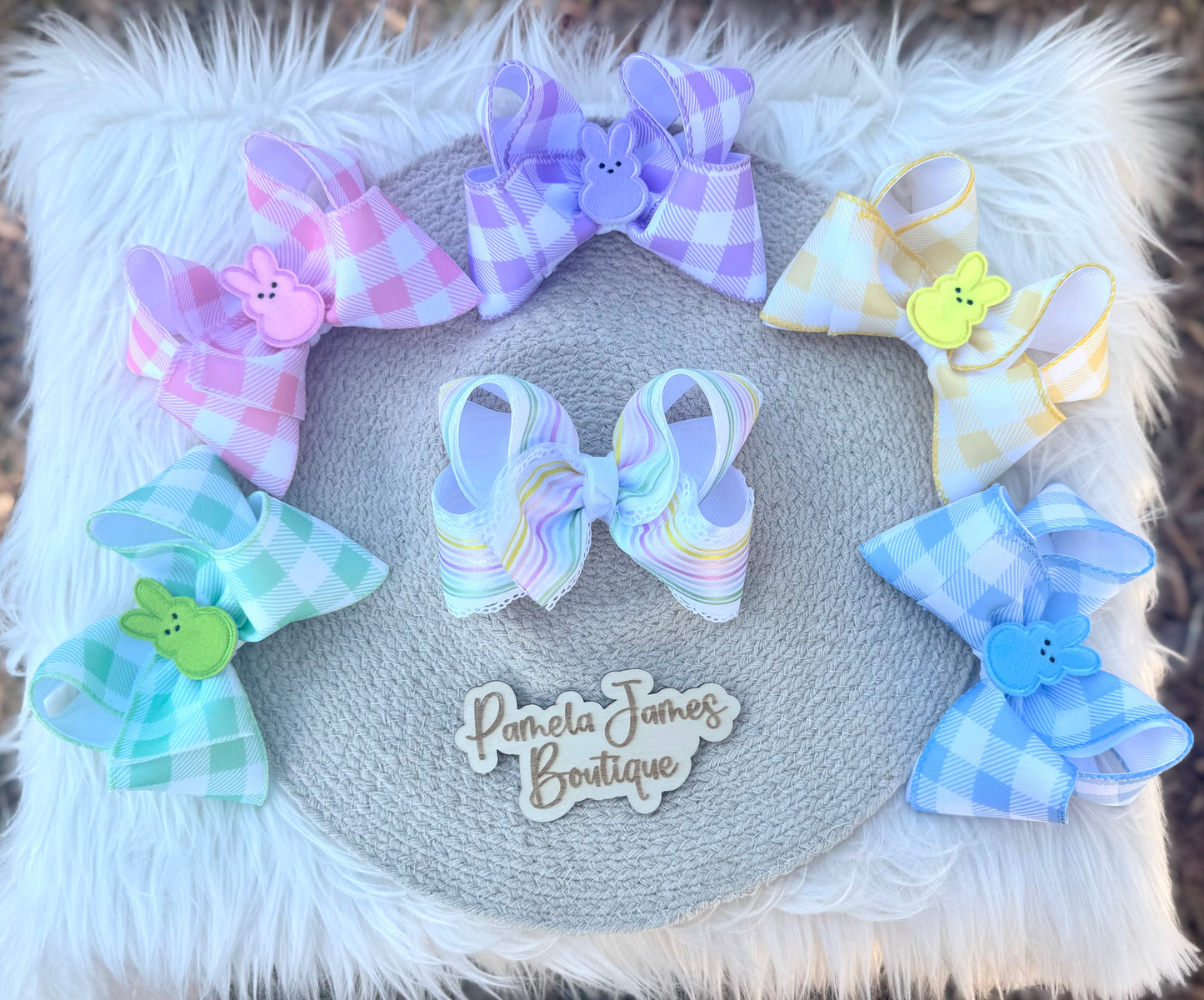 6 pc. Spring Ribbon Bow Bundle