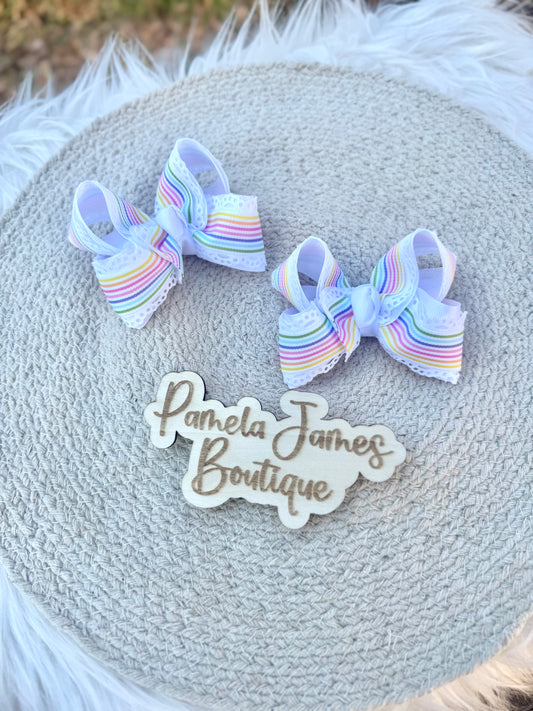 Something Spring Ribbon Bow Piggies