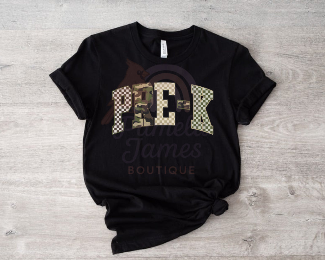 Camo School Tee