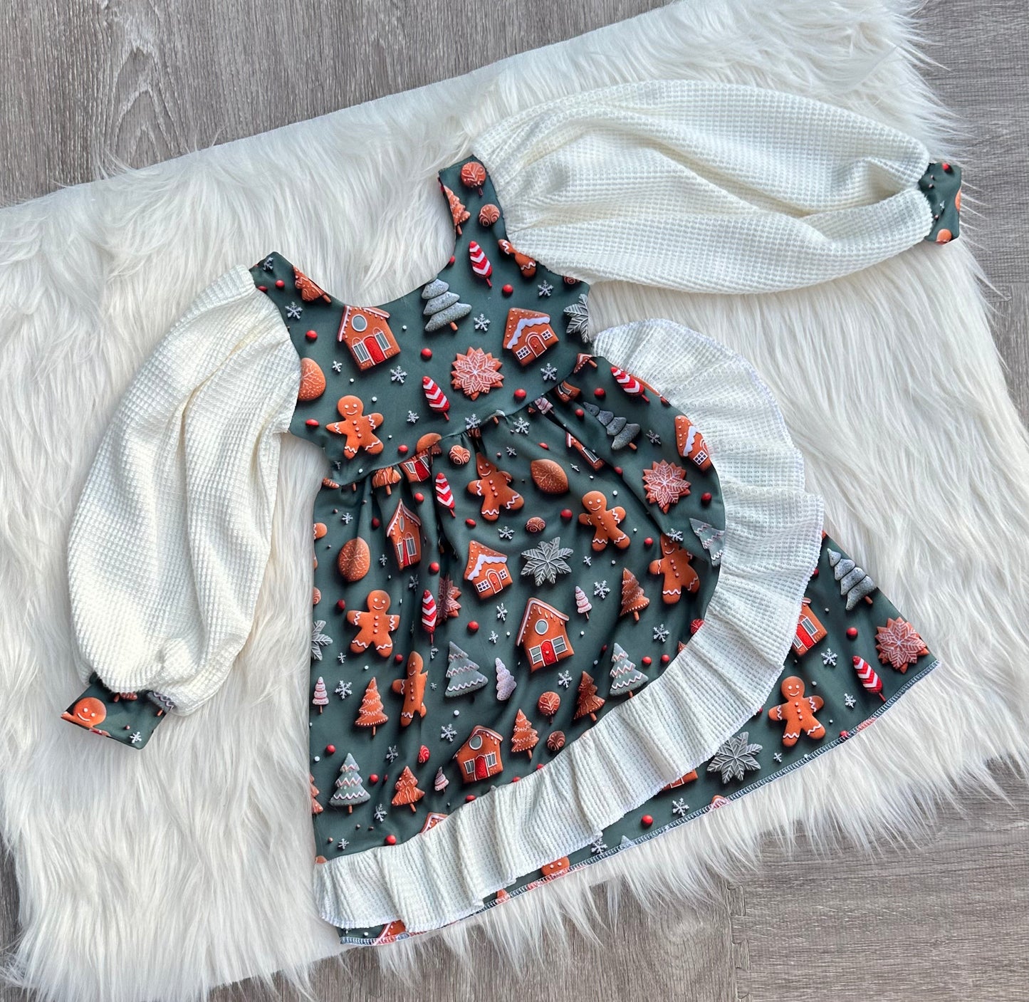 Gingerbread Man Dress RTS-4T