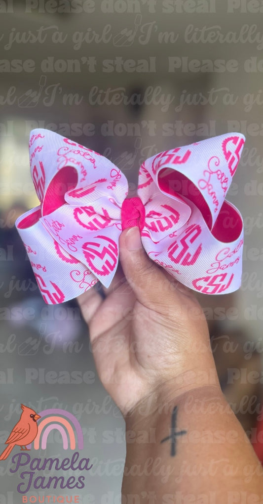Personalized Ribbon Bow